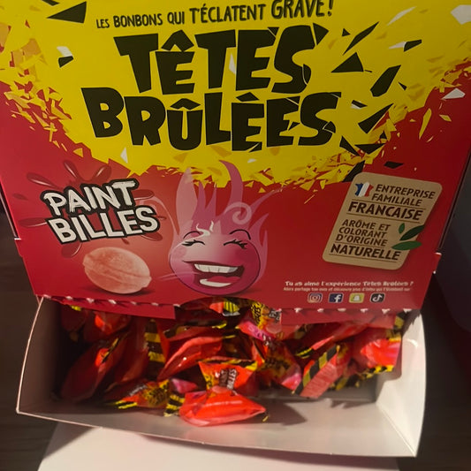 Têtes brûlées goût fraise à la pièce