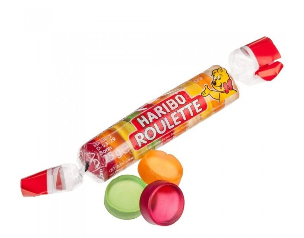 Roulette Haribo multi-fruits pièce